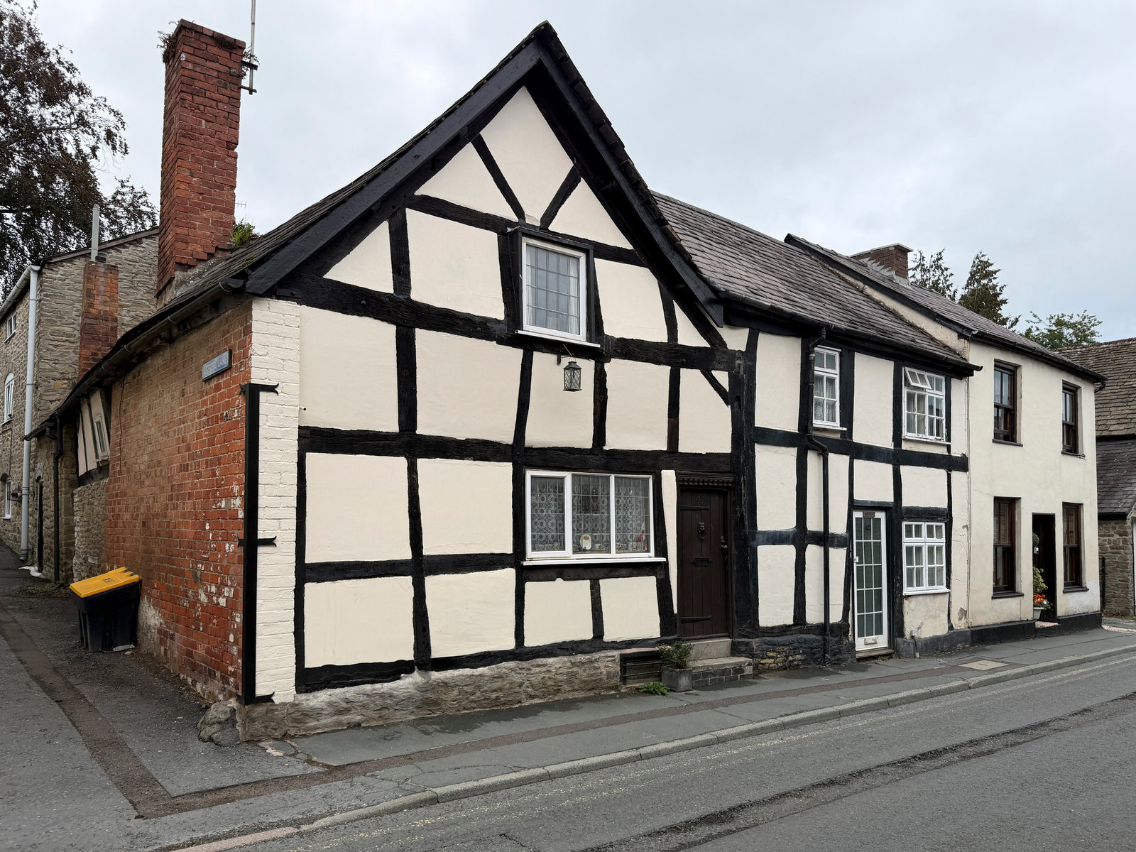 Timber-framed buildings in Kington.